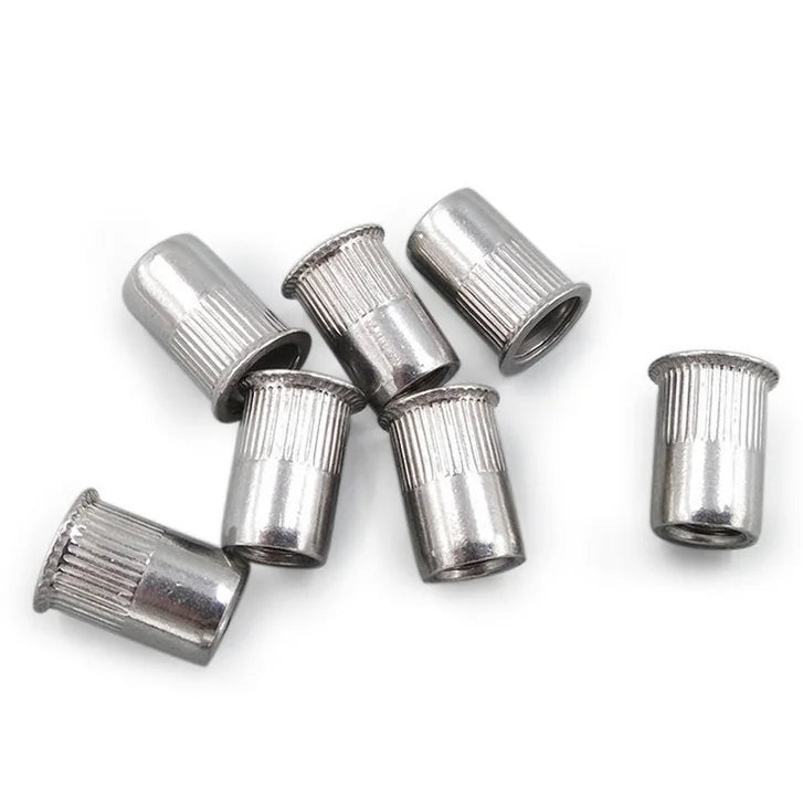 316 Stainless Steel Flat Head Rivet Nut Rivet Nuts Unc 6-32 8-32 10-24 1/4-20 5/16-18 3/8-16 1/2-13 Flat Head Riveting Nut