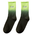 High Fashion Men's Tie Dye Socks Custom Embroidery logo Gradient Color Unisex Casual Cotton Socks for Boys and Girls
