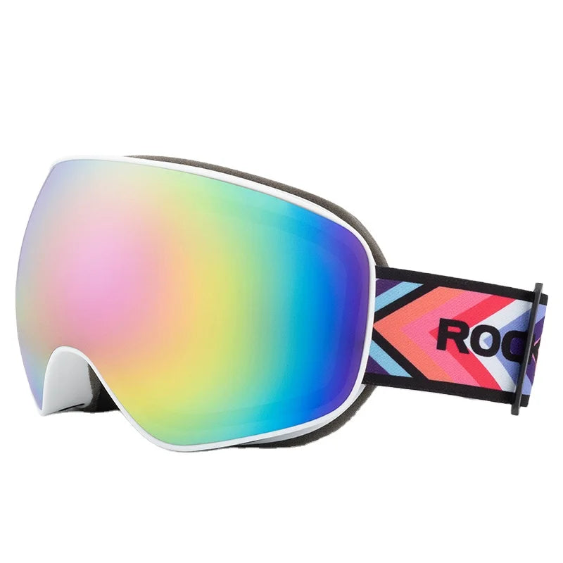ROCKBROS Ski Glasses Snow Goggles for Kids Adult Double Lens High Quality Ski Polarized Anti-fog Snowboard Goggles
