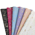 Flower Faux Leather Rolls Printed Print Hot Stamping Shiny Floral Tote Shopping Bag PU Leather for Decorating Wallpaper