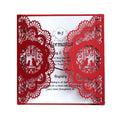 Square Laser Lovebirds Pattern Invitation Card Wedding Invitations and Custom Laser Cut Birthday Invitation Cards