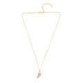 SY New Jewelry Bone Tooth Necklace Gold-plated Diamond Fashion Pendant