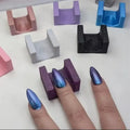 Nail Tools Suede Nail Art Tool U Shape  Hand Nail Art with Finger Support Protect Prevent Scratching and Rubbing Finger Support