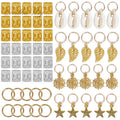 Wholesale Braid Accessories Hair Beads for Girls Hair Beads Dreadlocks Braiding Hair Cuffs Set