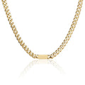 Custom Cuban Link Chain Necklaces baguette Maimi Cuban Chain Anklet Bracelet Stainless Steel Gold Plated Jewelry Sets