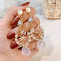 Fashion All-match Retro Long Tassel S925 Silver Needle Statement Earrings for Women