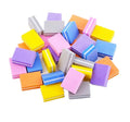 Orange Disposable Double-Sided EVA/Emery Mini Sponge Nail File Soft Non-Electric with 100 Grit and Custom Logo