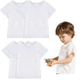 Home Textiles Sublimation Blank Kid White Polyester T Shirt With Cotton Feel for Advertising/School