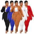 New Arrivals Plus Size Women Clothing Temperament Professional Casual Long Sleeve Pants Small Suits Two Piece Suit Women's Sets