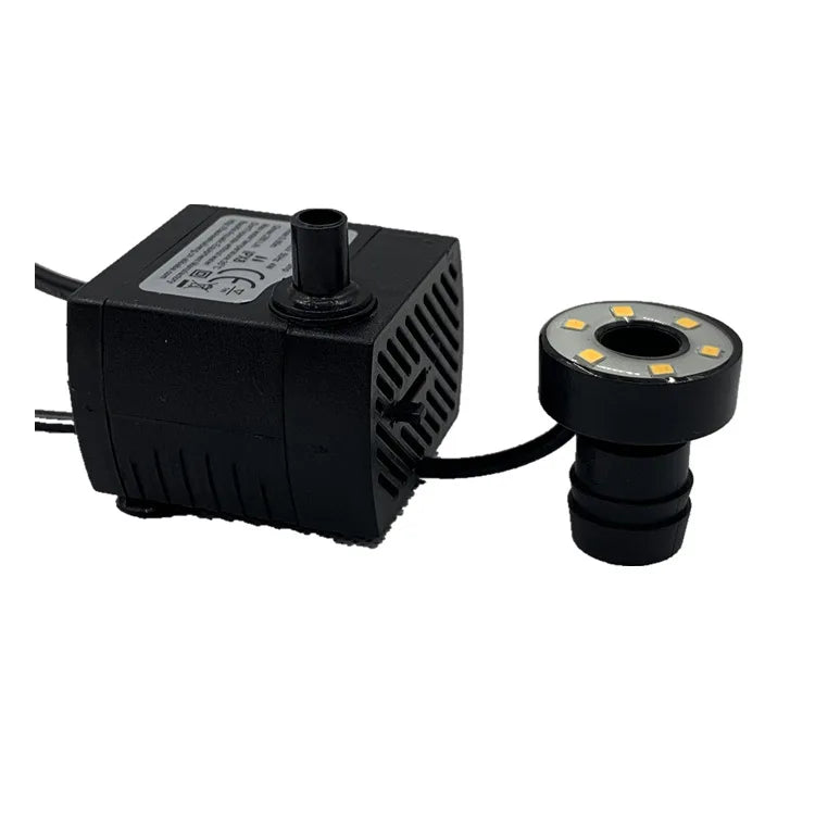 Eco-Friendly Metal Water Pump Lamp Ring for Fish Tank Diving & Rockery Pond Landscape Fish Tank Landscape Lighting