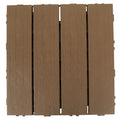 12" Anti-Termite Ins Style Interlocking Deck Tiles XF-P001 Waterproof Square Square for Outdoor Balcony Playground DIY Decking