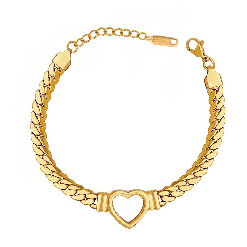 316L 18K PVD Gold-Plated Stainless Steel Braided Bracelet Light Luxury Style Couple Bracelet Wedding Birthday Jewelry Gift MegaBDM