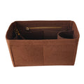 Durable Polyester Multi-Pocket Felt Purse Bag Insert Organizer Fashion Style with Open Closure for Handbags