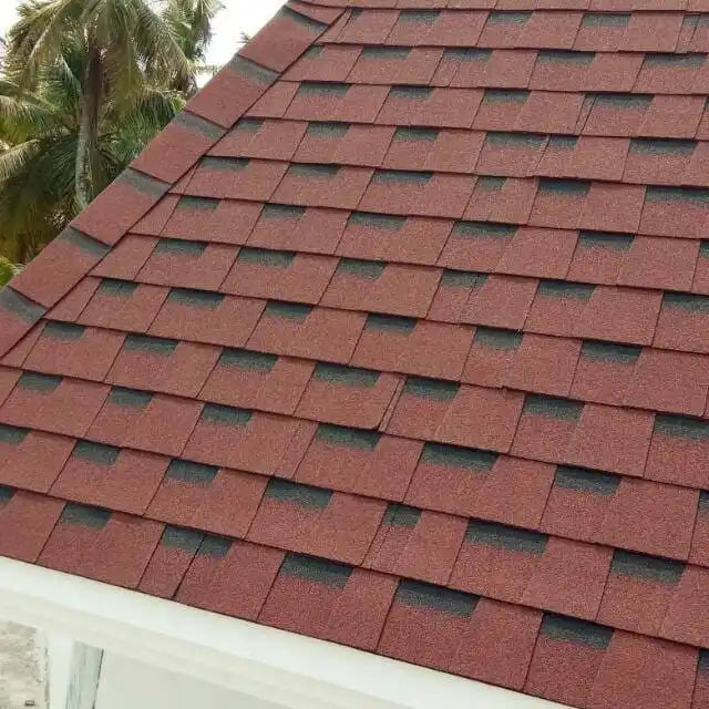 Asphalt Shingles Red Roof Fire-resistance Shingles Roof Asian Popular Asphalt Shingles