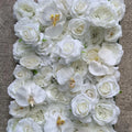 FBY02S-18 Wholesale Decorative Wedding Flower Wall Panel Decor Wedding Background Decoration Roll up  White Flower Wall for Deco