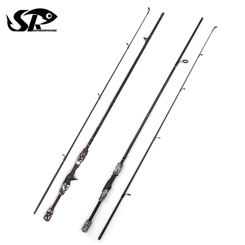 Superior Fishing Rod Spinning 1.8m 2.1m 2.4m Bass Salmon Casting Flipping Float Fast Action Carp Fishing Rod Manufacturer YISHEN