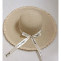 Women New Large Side Flat Brim Beach Travel Summer Sunscreen Bucket Hat Big Brim Straw Hat