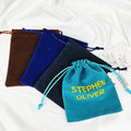 Luxury Jewelry Velvet Pouch for Perfume With Custom Logo Suede Small Drawstring Bag Gift Packaging