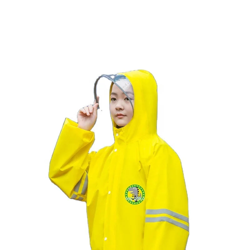 Polyester Funny Cartoon Animal Style Waterproof Windproof Long Girls Kids Student for