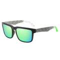 DUBERY Unisex Sports Sunglasses 2026 Custom Design with UV400 Protection Polarized Custom Sunglasses in Blue Transparent Frames