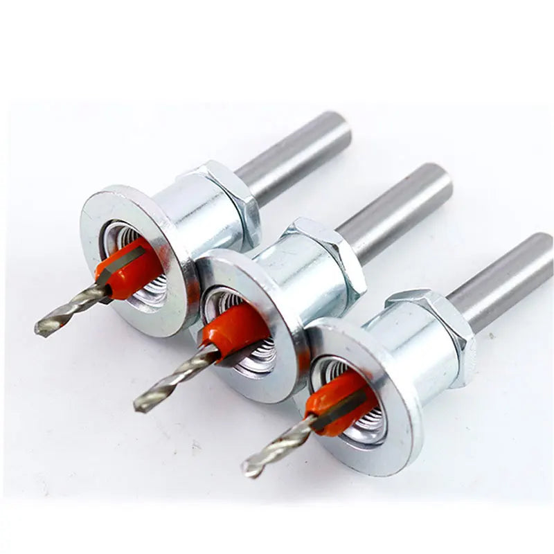 High Speed Steel Countersink Drill Bit Woodworking Tool Adjustable Depth Limiting Device Hole Opener Set Countersink Drill Bit