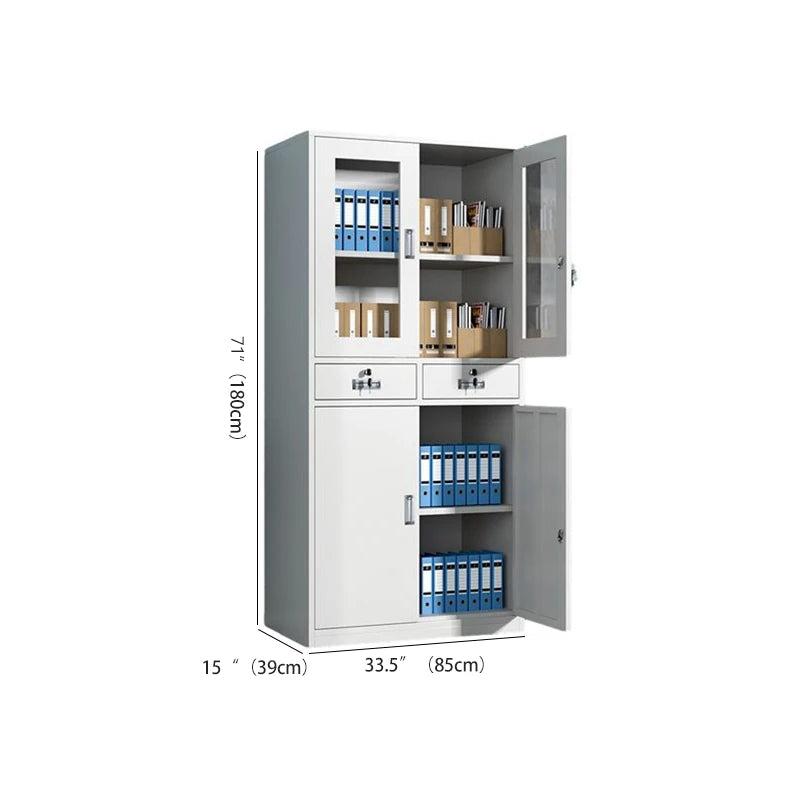 Super Capacity Modern Iron Cupboard Stainless Steel Material Office Furniture Office Storage with Huge Space