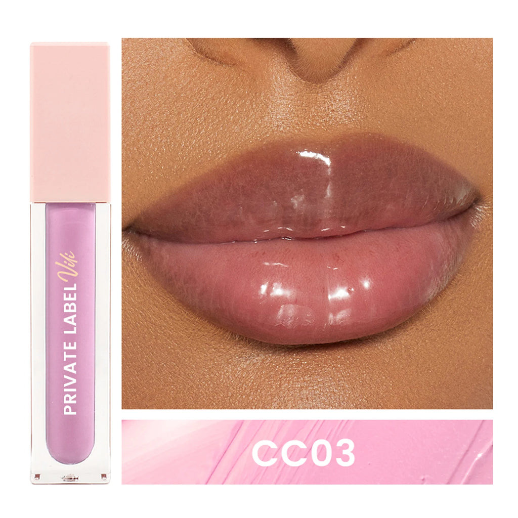 Hot Selling Luxury Lip Gloss Tubes Private Label Cosmetics with 6ml Waterproof Formula