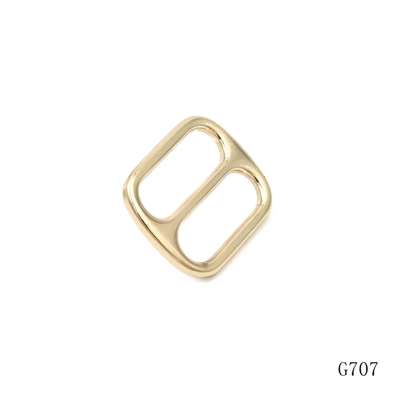 Manufacturer Wholesale Gold Plated Adjustable Slider Buckle 1 Inch Handbag Accessories Metal Tri Glides Buckle