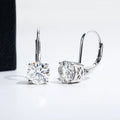 New Arrival Silver 925 Original Total 2 Carat Brilliant Cut Diamond Test Past D Color Moissanite Drop Earrings Gift Fine Jewelry