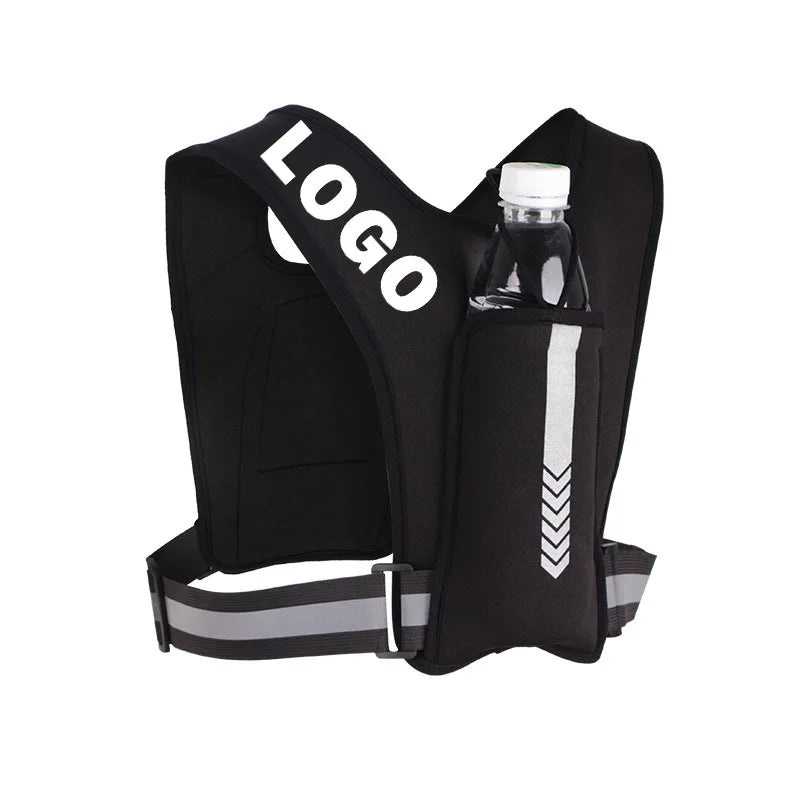Running Vest Chest Phone Holder Reflective Workout Gear Sport Water Bag Backpack Cycling Trail Hydration Knapsack Water Rucksack