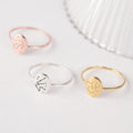 Women Pisces Aries Taurus Gemini Cancer Leo Virgo Libra Scorpio Sagittarius Capricorn Aquarius Stainless Steel Zodiac Sign Rings