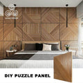 MUMU 3D Art Models Geometric Comfortable Decor Smooth Easy Install Kitchen Interior Wood Wall Panels