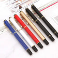 New Fast Shipping Corporate Black Ballpoint Pen Office School Gift Metal Gel Pen With Engraving Text