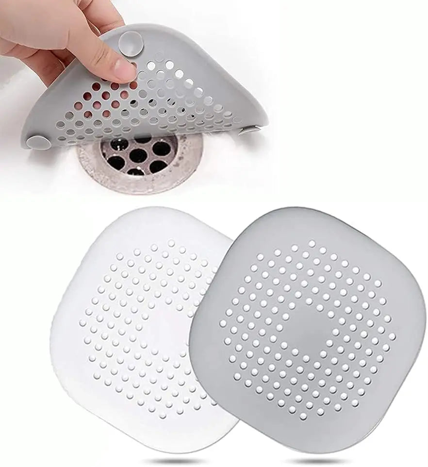 Kitchen Sink Silicone Floor Drain Cover Anti-blocking Strainer Plug Trap Filter Square Silicone Drain Protector With Sucker