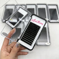 Wholesale Cashmere Individual Lash Extensions Premium Matte Dark Black Private Label Volume Korean Silk Mink Eyelash Extension