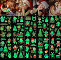 High Quality Custom Temporary Tattoo Stickers for Children Holiday Party Glow-in-the-Dark Fun Toys for Christmas