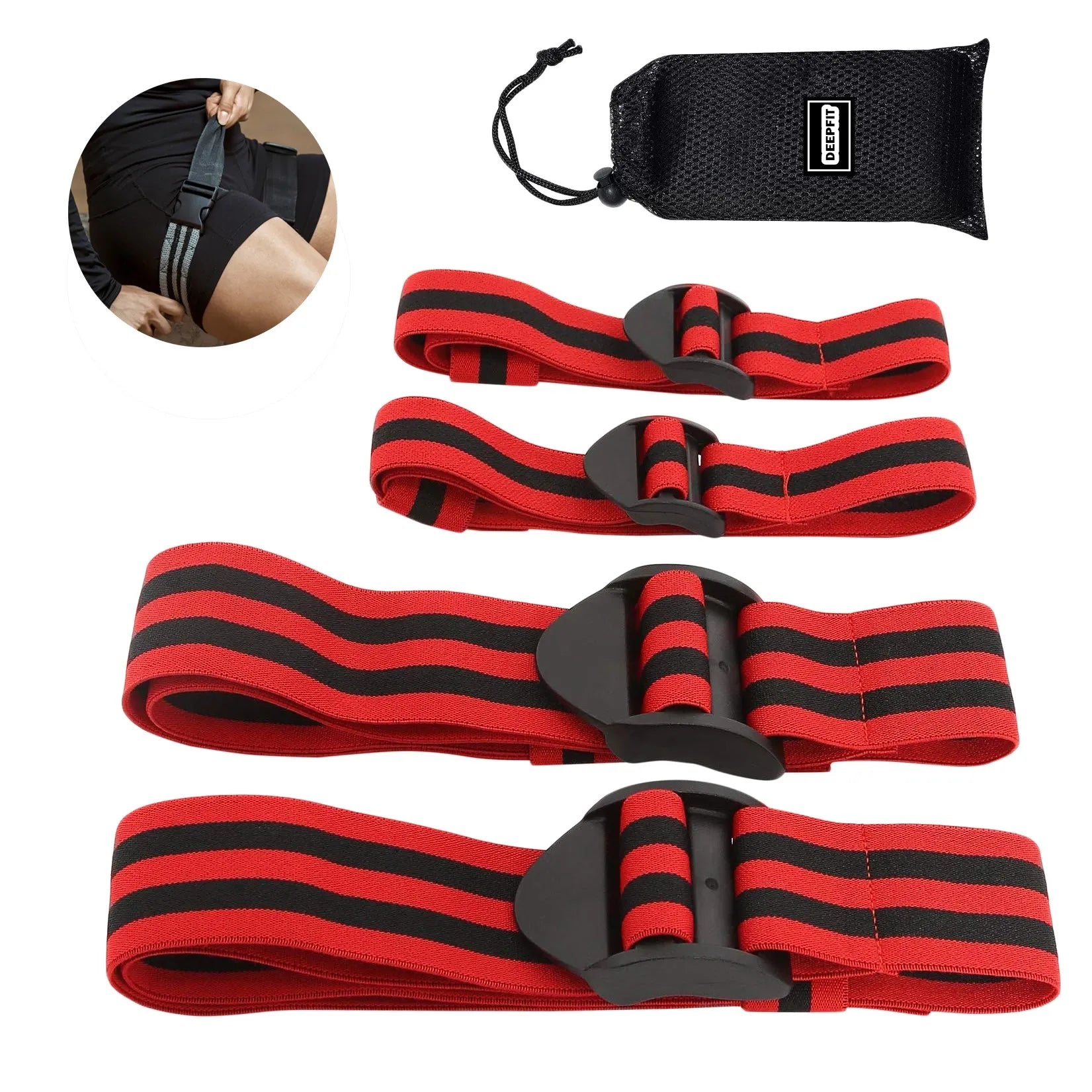 Hot Sale Bfr Booty Bands for Arm Leg Exercise Blood Flow Restriction Bands Adjustable Occlusion Bands