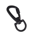 Custom Wholesale Black Arch Sturdy Zinc Alloy Rotating Carabiner Hook Swivel Locking Carabiner Swivel Carabiner for Dog Leash