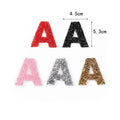 Alphabet Letter Rhinestone Iron-on Sustainable Handmade Designer Patch PVC Applique for Hat Use