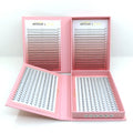 Private Label 10D Large Tray Matte Black 6D 5D 4D 20D Fan Eyelash Extensions with Short Stem and Pointy Base Premade Fans