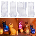 Hot Selling Crystal Drop Glue Figurines Aromatherapy Candles Silicone Molds White Rabbit Table Gypsum Ornament Molds