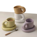 Redeco New Product Cheap Cup Coaster Set Vintage Mug Ceramic Coffee Custom Mugs for Kitchen Supplies