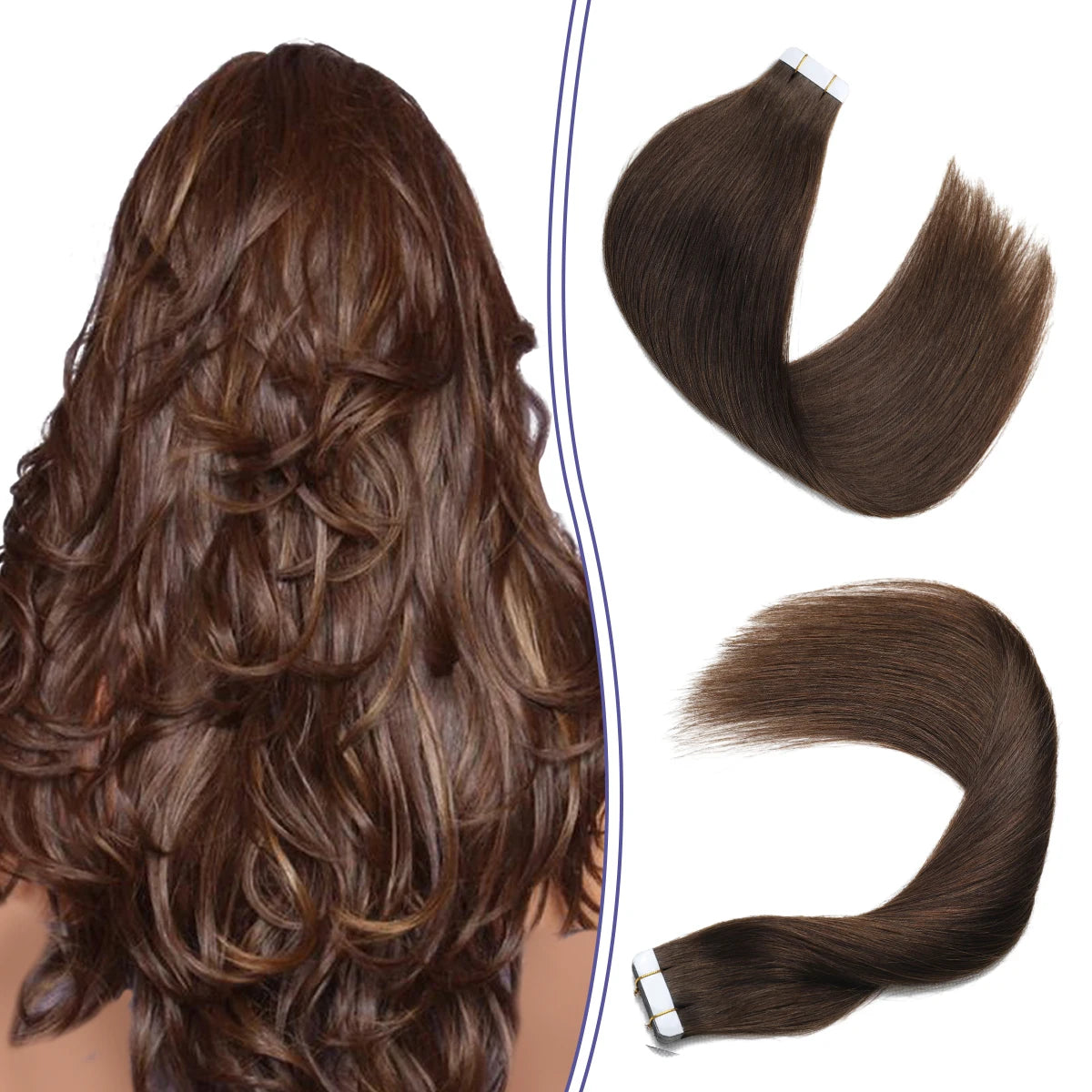 Fast Delivery tangle Free No Shedding Thick Ends Skin Weft Virgin Remy Brazilian Tape in Human Hair Extensions