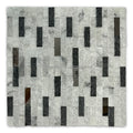 Stone Rectangle Black White Marble Mosaic Tile for Kitchen Backsplash Bathroom Shower Floor Tiles