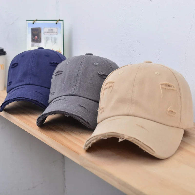 Custom Embroidery Logo Dad HatsDistressed Baseball Caps
