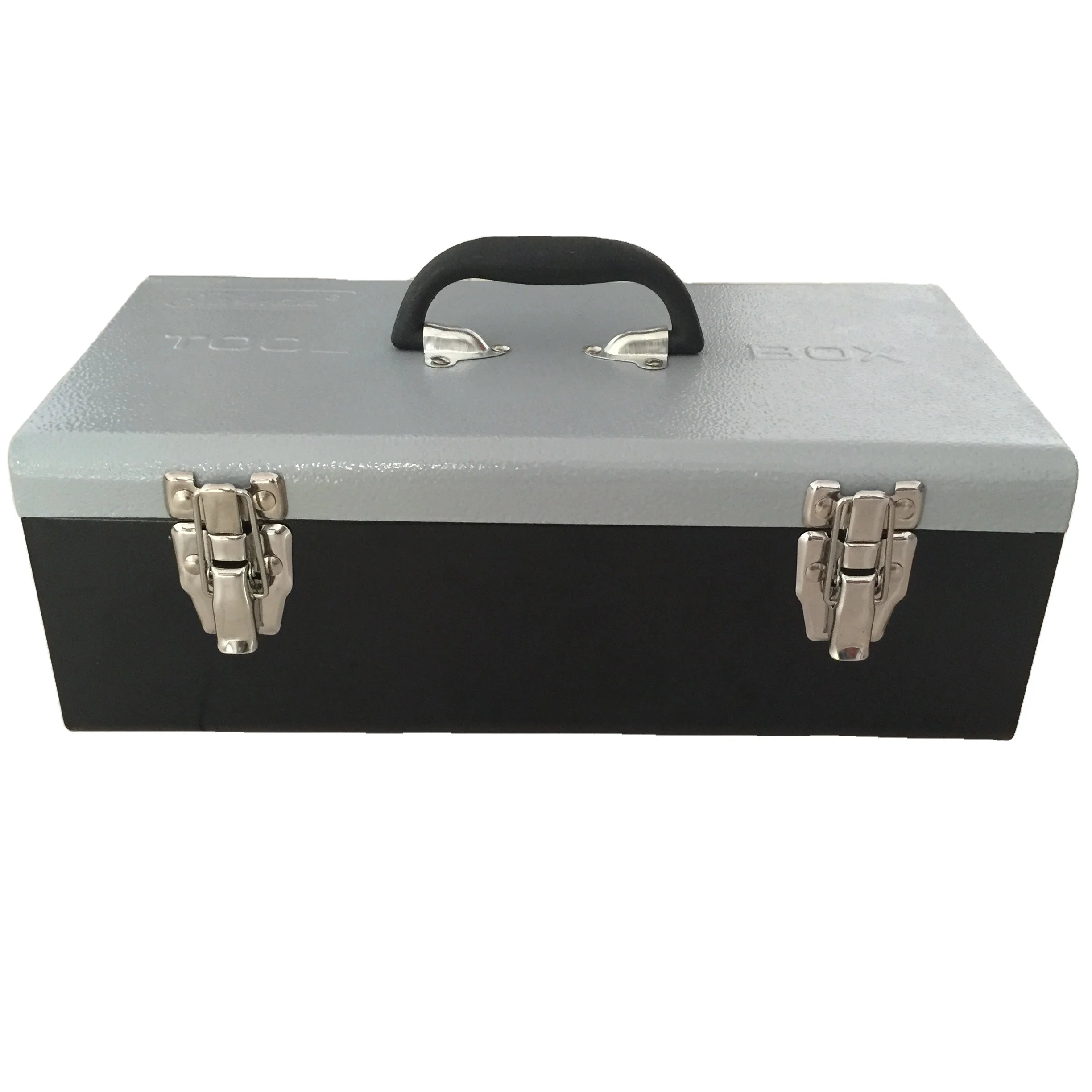 CE Portable 2022 Newest Iron Tool Case Storage Tool Box with 2 Locks Easy to Carry Polyester Powder Coating
