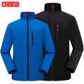 Wholesale Plus Size Winter Fleece Polyester Windbreaker  Jackets Custom Logo Softshell Coats Hiking Men's Jackets