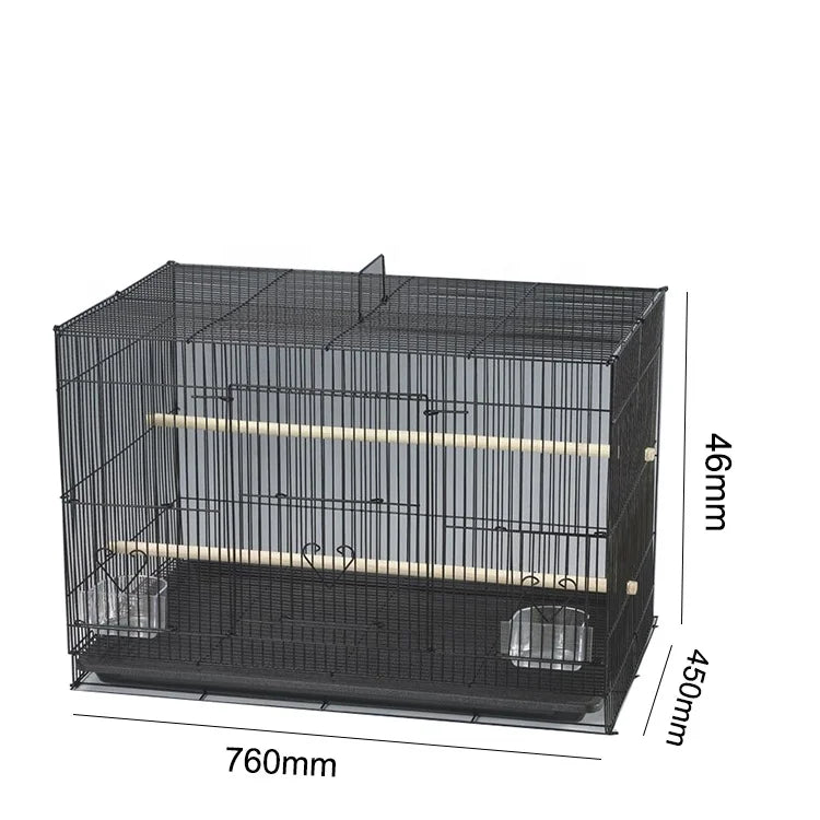 Unique Stainless Steel Large Mini Parrot Plastic Trays Gaiola Jaula De Pajaros Galvanized Wire for Bird Cages