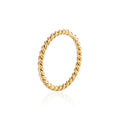 Minimalist Jewelry Good Plated Hoop Ring Stainless Steel Twist Finger Rings