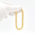 Factory Wholesale Iced Out VVS Moissanite Diamond Real Gold Solid Gold Tennis Chain Bracelet 6mm 7mm 8mm 9mm Custom 10K 14K Gold